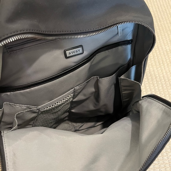 Black AWAY Backpack NWT - Picture 5 of 8